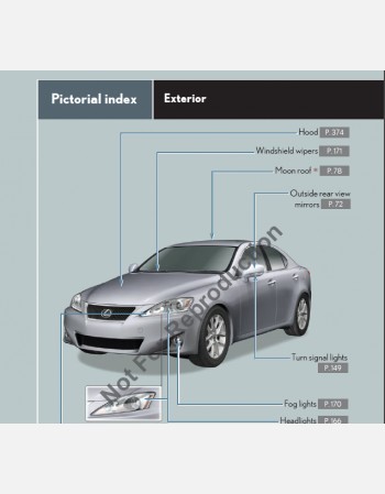 lexus is 250&350  2011-2012 owners manual
